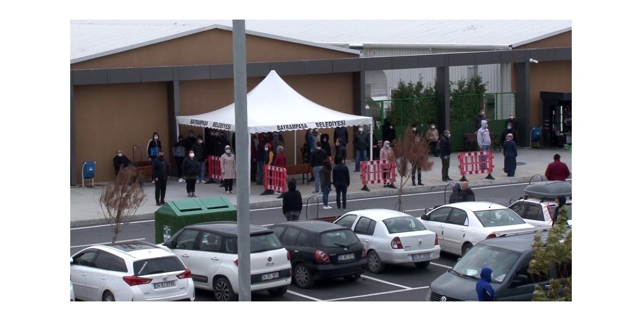 Korona testi sırasında Ata’ya saygı duruşu