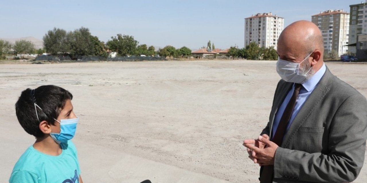 Kocasinan’da gençler ve çocuklar istiyor, Başkan Çolakbayrakdar yapıyor