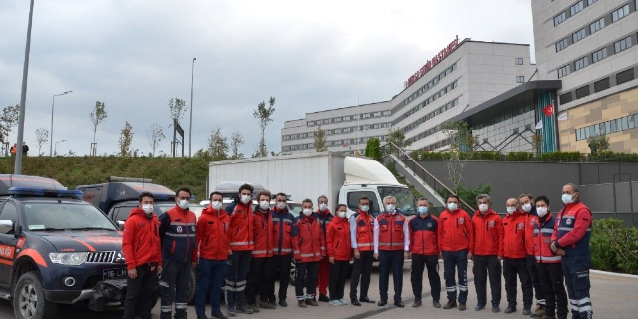 UMKE ekibi Bursa’ya döndü