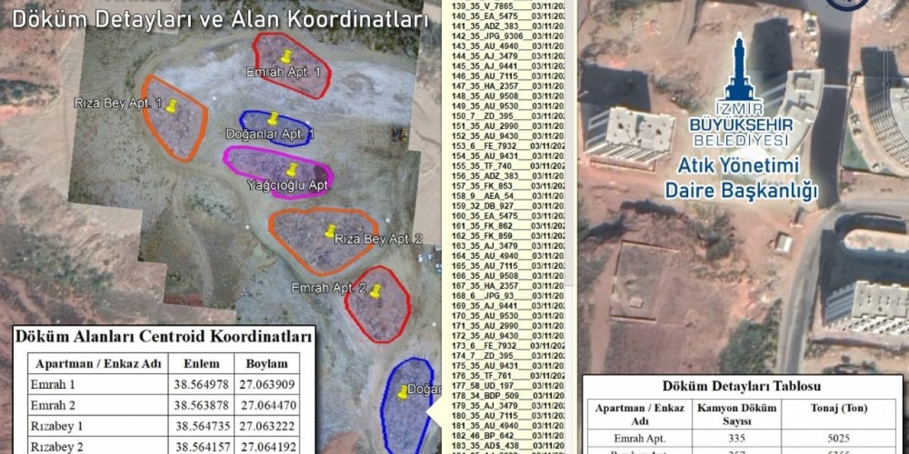 Yıkılan her bina için ayrı ayrı enkaz toplama alanı