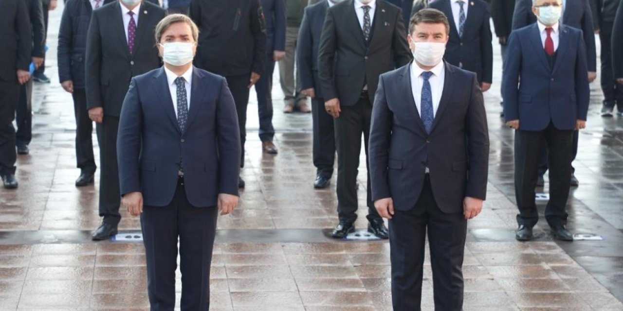 Aksaray’da 10 Kasım Atatürk’ü anma töreni gerçekleştirildi