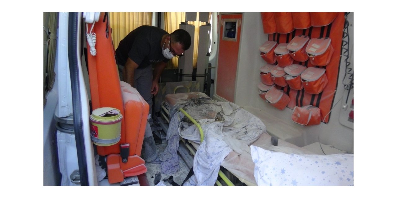 Özel hastanenin ambulansında yanan kadın öldü