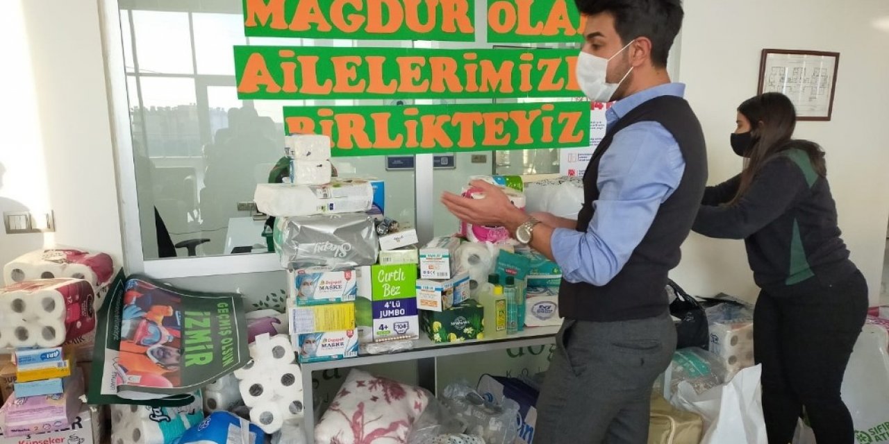 Adıyaman Doğa Koleji İzmir’de ki depremzedeleri unutmadı