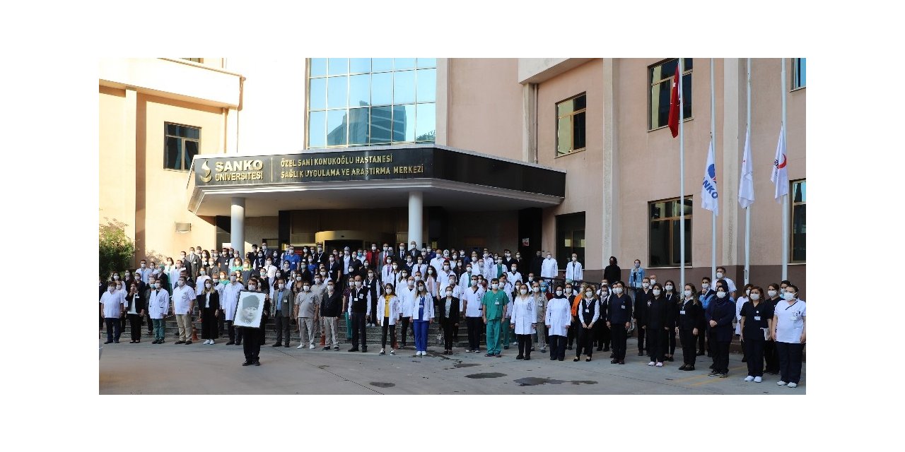 Atatürk ölüm yıldönümünde Sanko Üniversitesi Hastanesi’nde anıldı