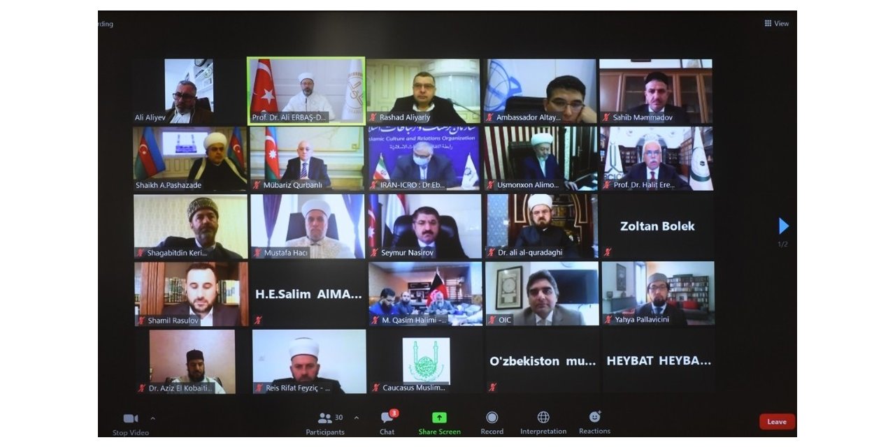 Diyanet İşleri Başkanı Erbaş: “Azerbaycan topraklarının işgalden kurtuluşu hepimizi sevindirmiştir, zaferimiz kutlu olsun”