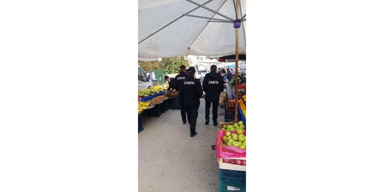 Düzce’de Salı Pazarında zabıtadan denetim