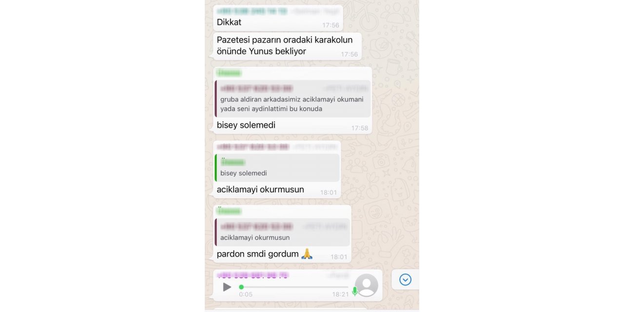 WhatsApp grubu kurarak uygulama noktalarını ifşa eden grup üyeleri hakkında soruşturma açıldı