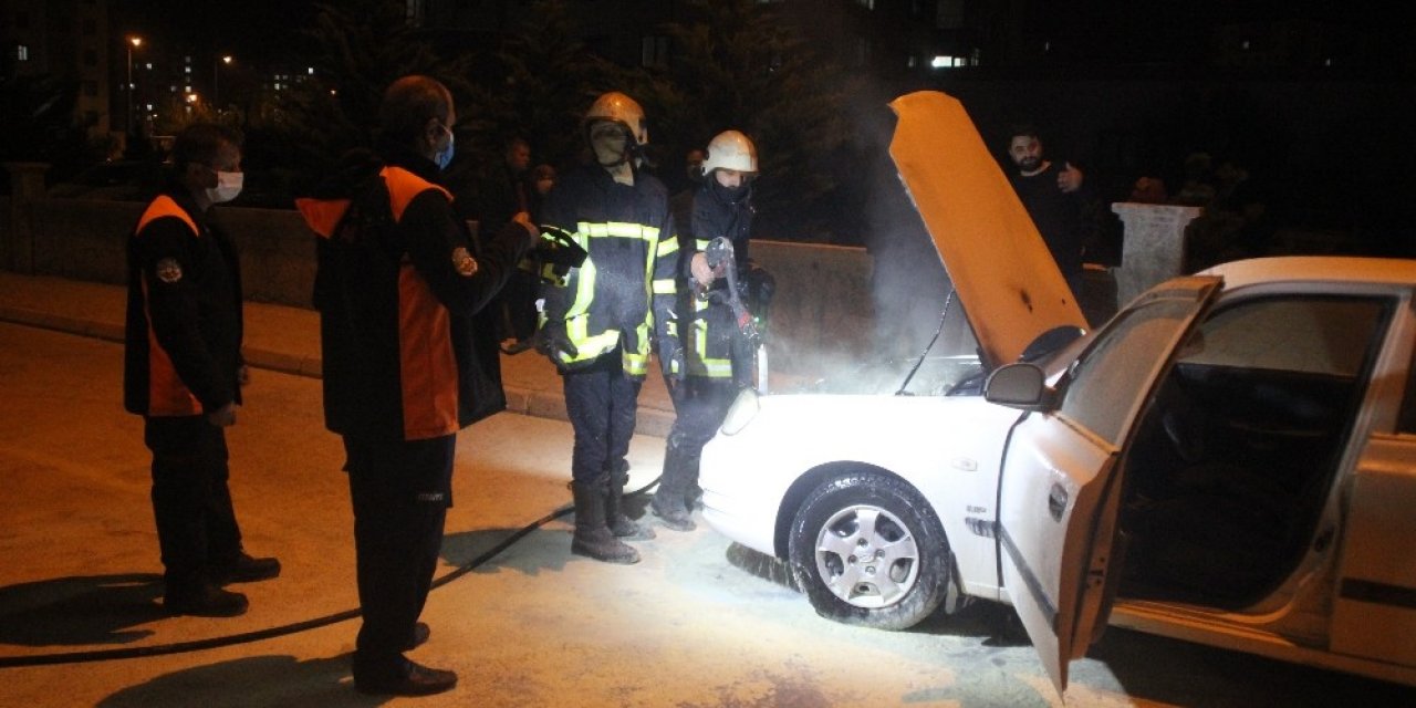Sabah tamirden çıkan araç akşam yandı