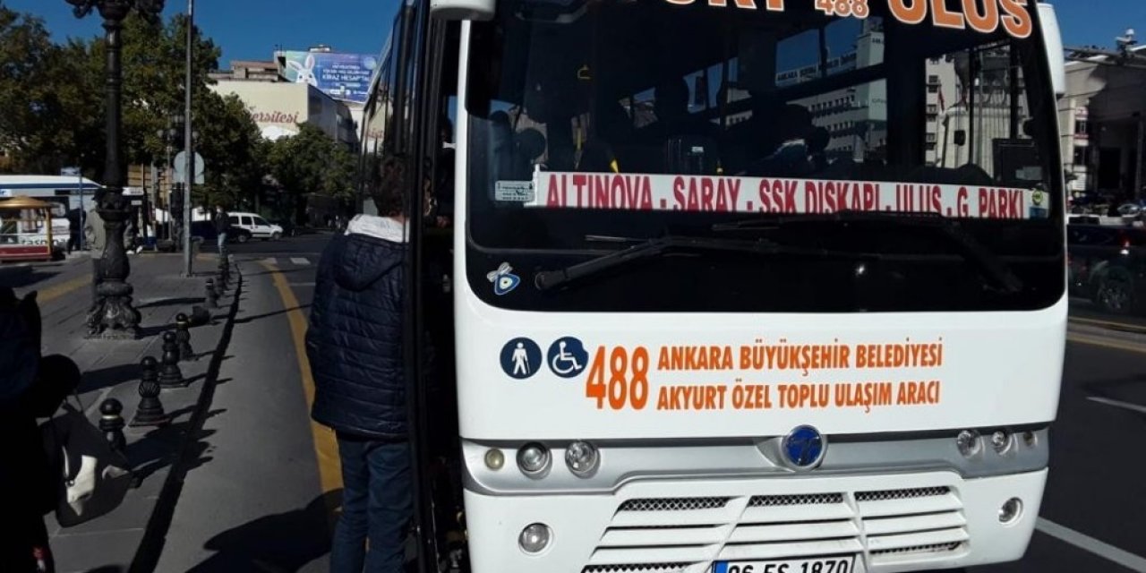 Başkent’te özel toplu taşıma araçlarında Ankarakart dönemi başladı