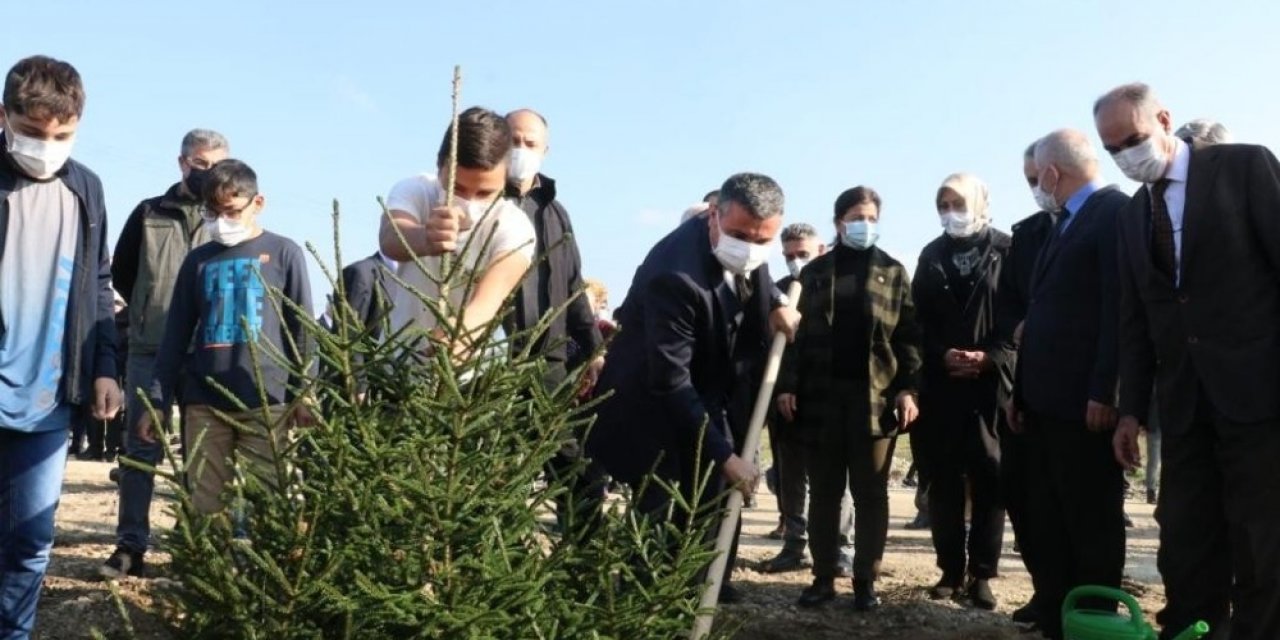Düzce’de ‘Geleceğe nefes’ seferberliğiyle fidanlar toprakla buluştu