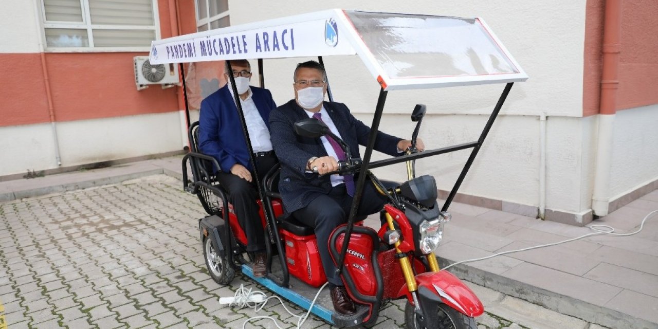 Yunusemre Belediyesinden pandemiyle mücadeleye araç desteği