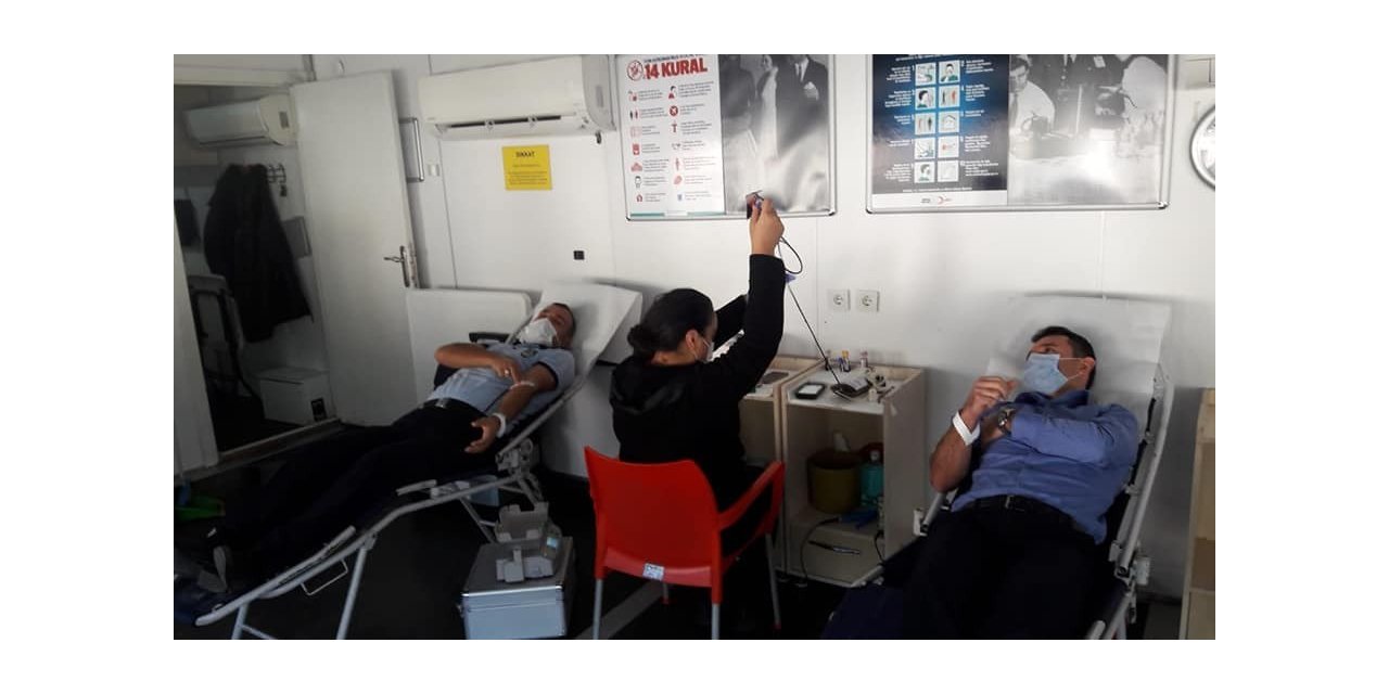 Zabıta memurlarından kan bağışına destek