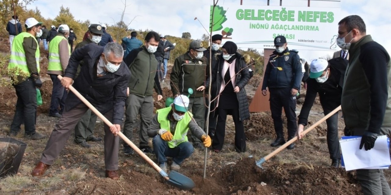 İnönü’de 8 bin fidan geleceğe nefes olacak