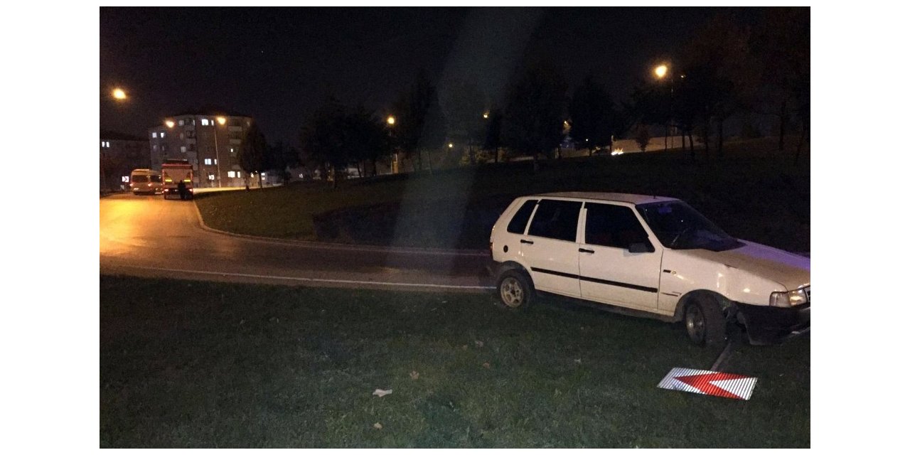 Tır ile otomobilin karıştığı kazada yürekler ağza geldi