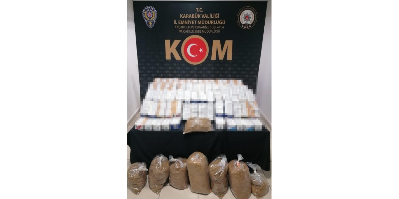 Karabük’te kaçak tütün operasyonu