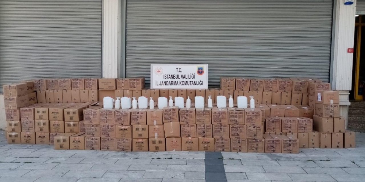 Jandarma’dan sahte dezenfektan operasyonu