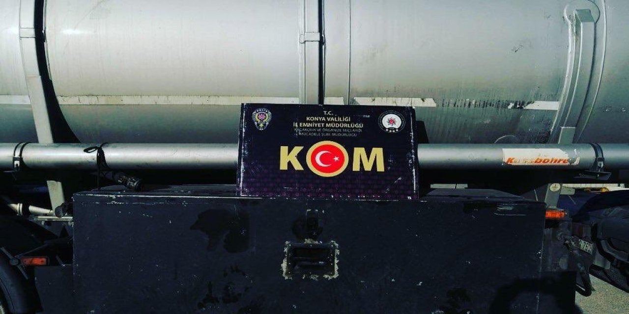 Konya'daki yol uygulamasında polisin şüphesi boşa çıkmadı