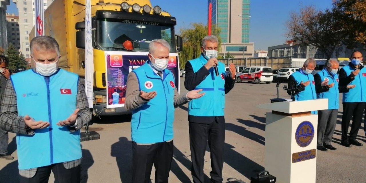 Kayseri’den deprem bölgesine yardım eli