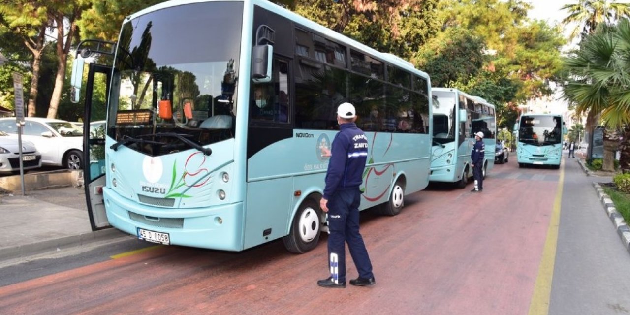 Manisa’da toplu taşıma araçlarında korona virüs denetimi