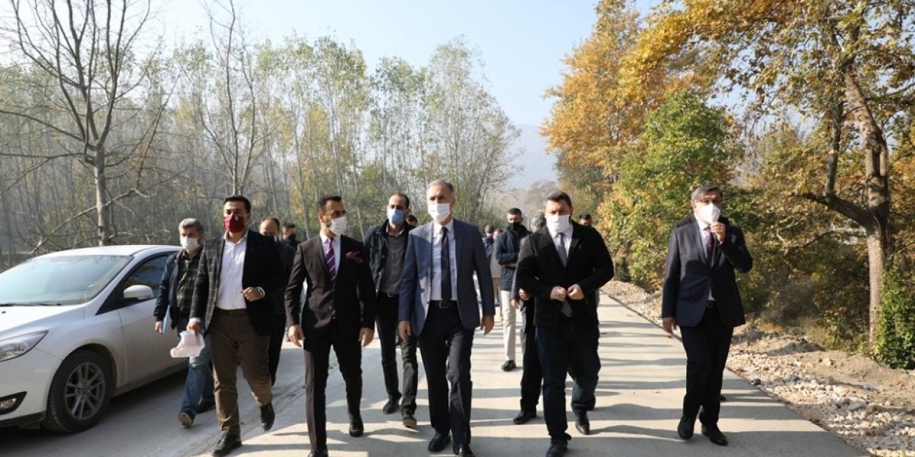 Çevre yolu betonla kaplanıyor