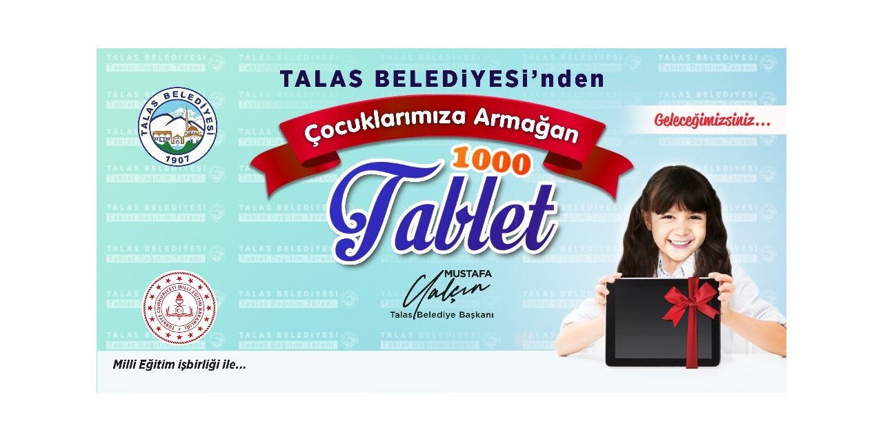 Talas’ta öğrenciler tabletlerine kavuşuyor