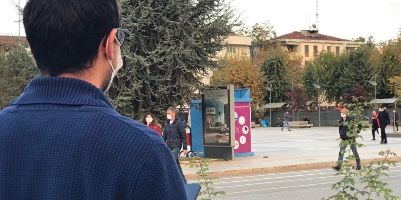 Yerde araçla havada drone ile anons yapılıp vatandaş uyarıldı