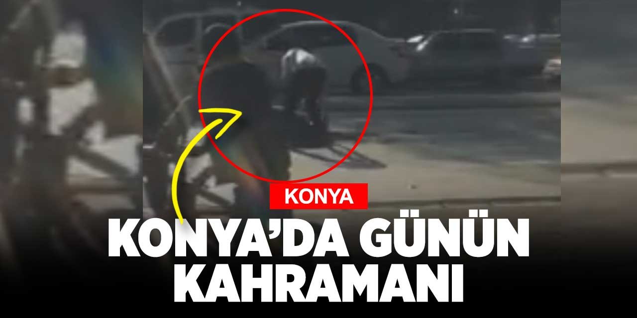 Konya'da günün kahramanı vatman