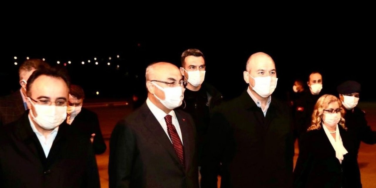 Karantinadan çıkan Bakan Soylu İzmir’de