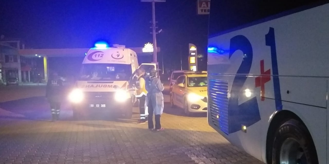 Karantinada olması gereken otobüs şoförü seferde yakalandı