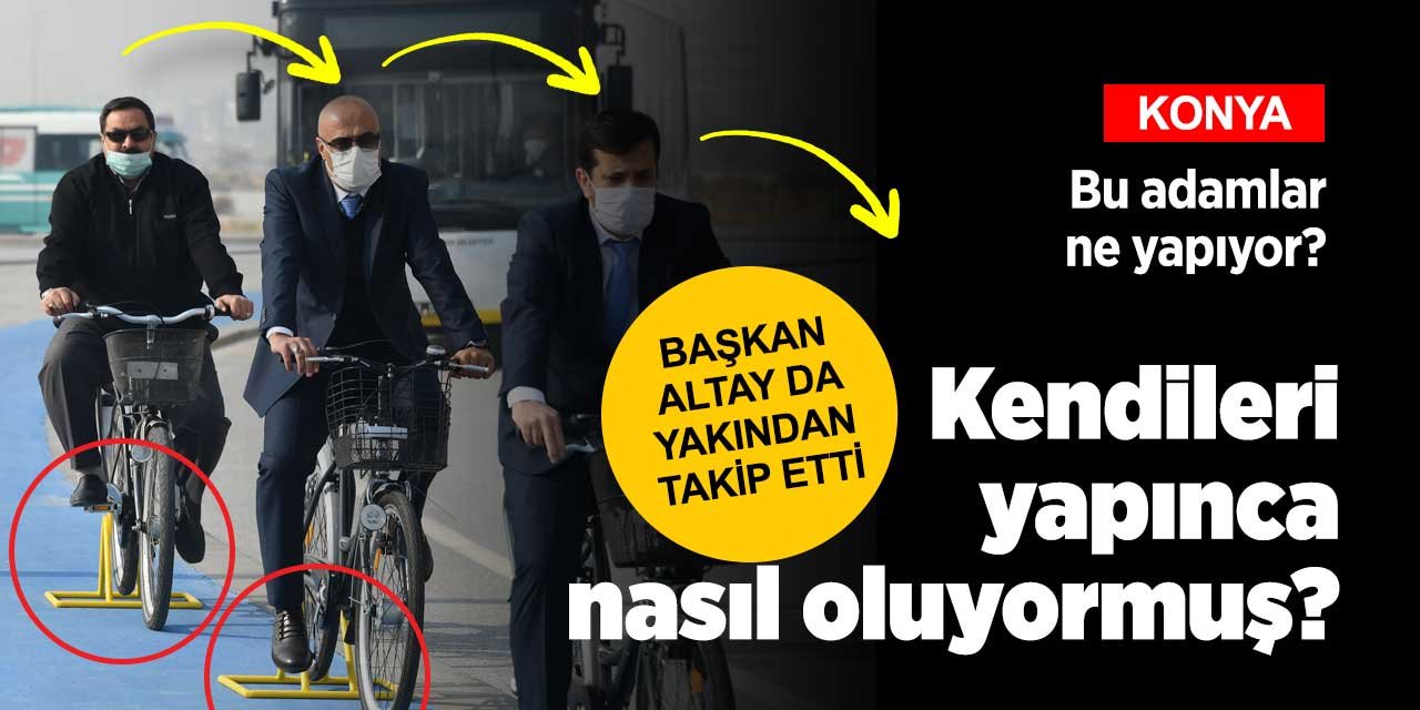 Bu görüntüler Konya'dan! Şoförler kendileri yapınca nasıl olduğunu görmüş oldu