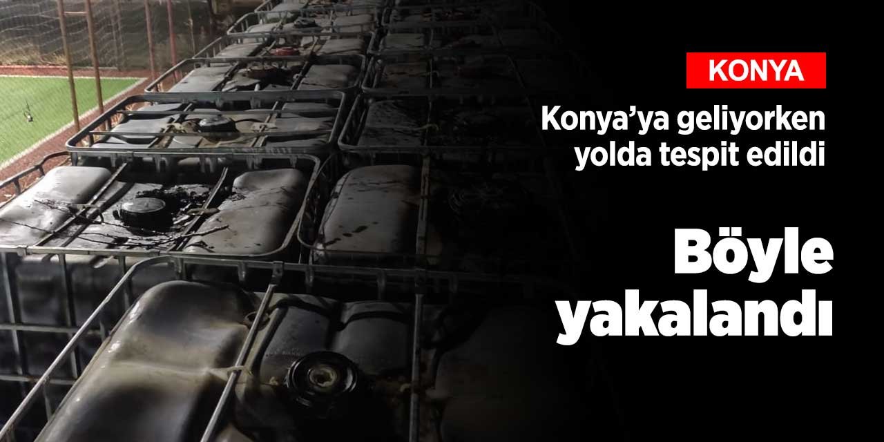 Konya'ya doğru gelen TIR'da tonlarca kaçak akaryakıt ele geçirildi