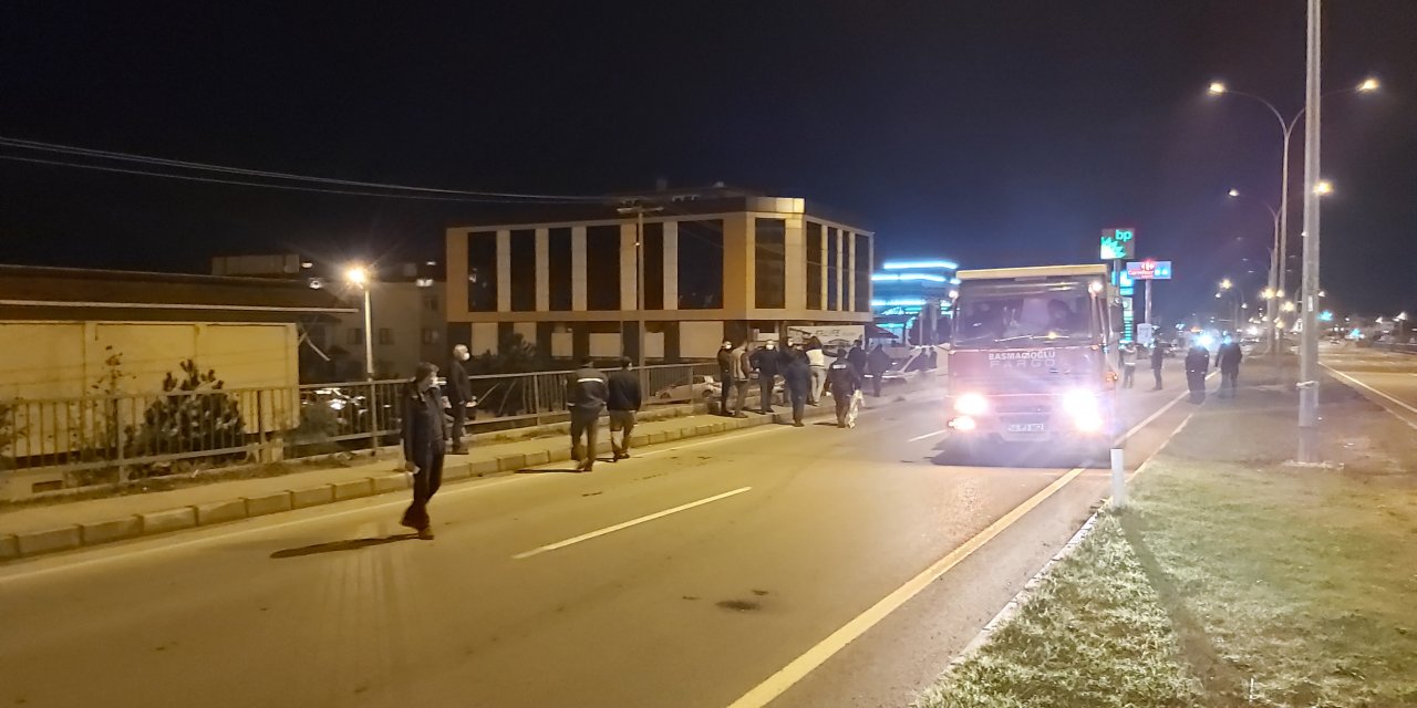 Hafriyat kamyonunun çarptığı yaya feci şekilde can verdi