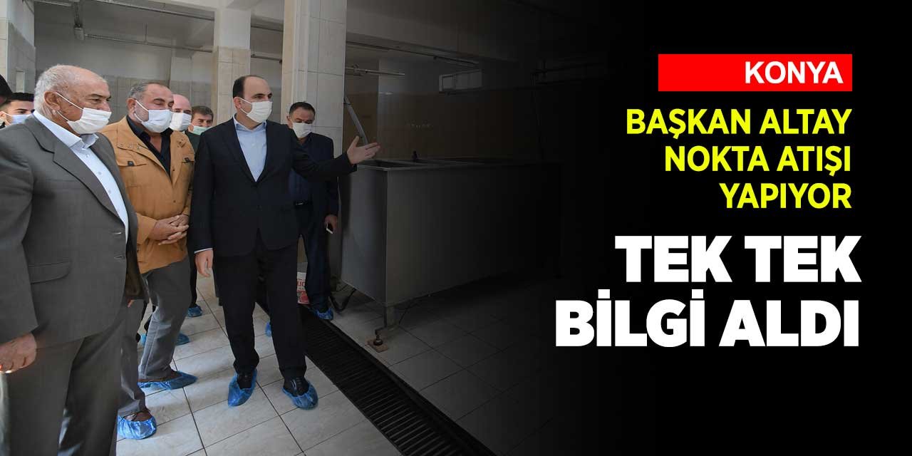 Konya Büyükşehir Belediye Başkanı Uğur İbrahim Altay ilçe gezilerine devam etti
