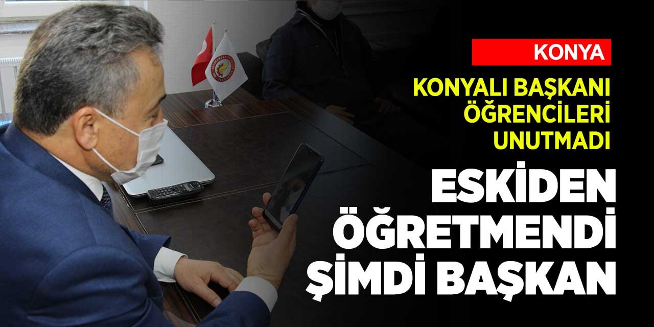 Konyalı belediye başkanı Öğretmenler Günü'nde unutulmadı