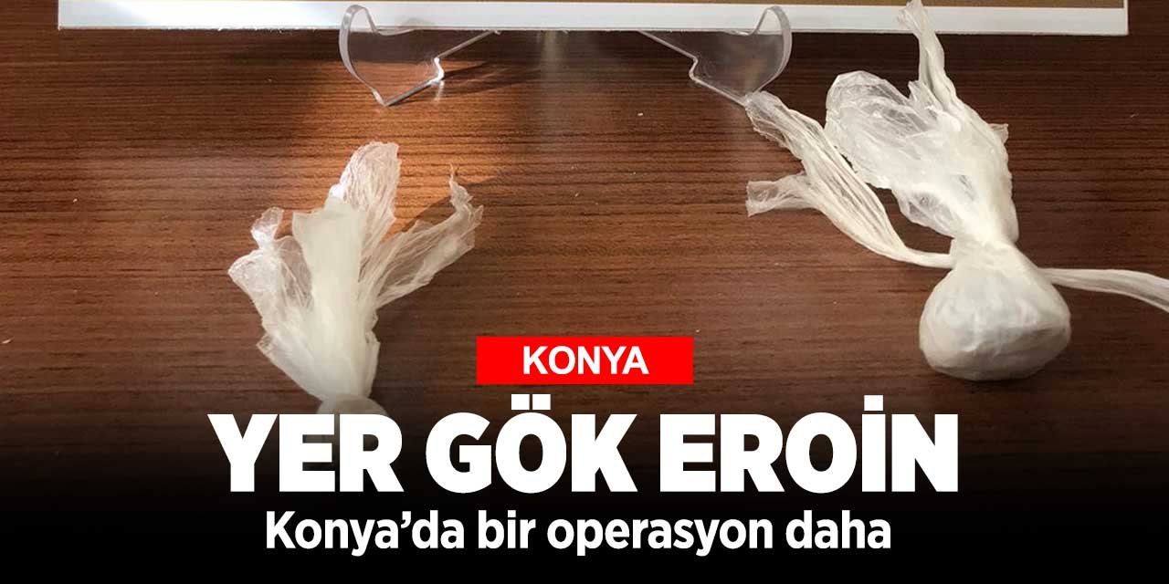 Konya'da bir otomobilde yine eroin yakalandı