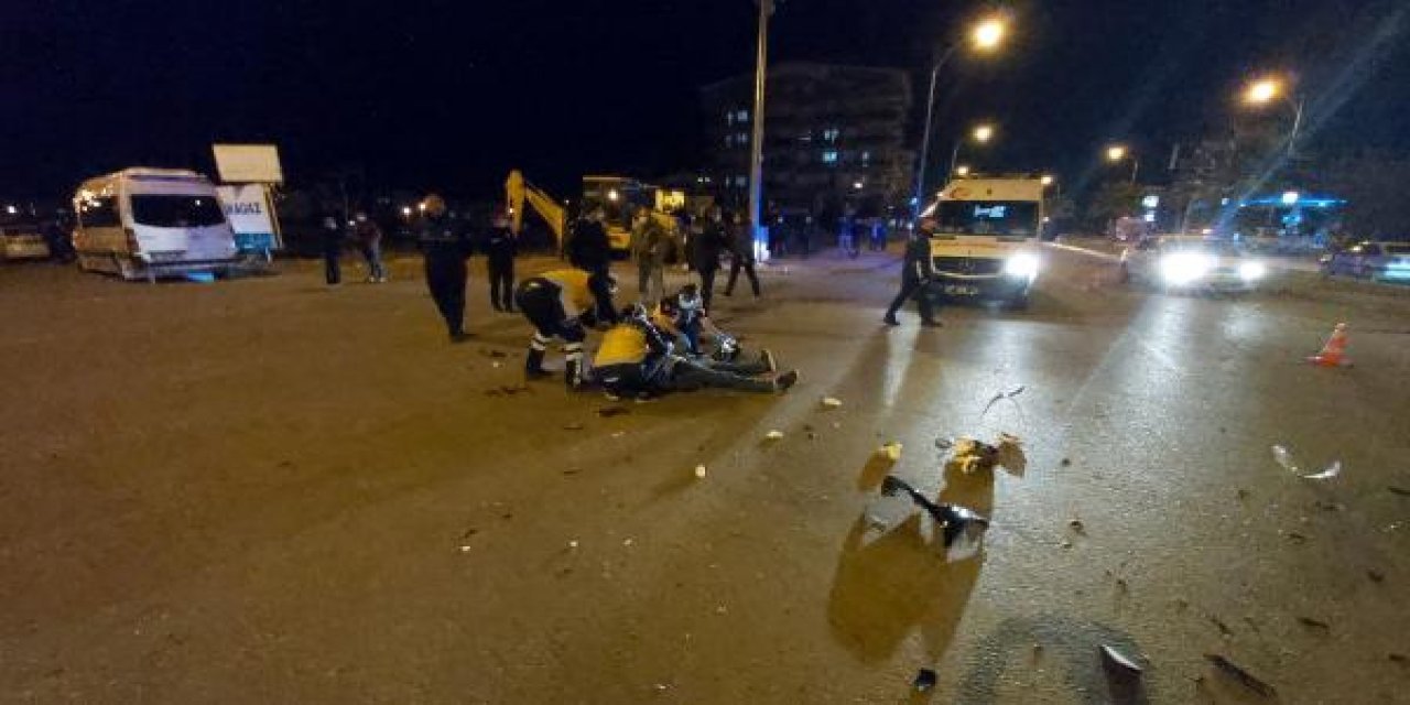 Antalya'da trajik kaza! Kafasındaki kask parçalandı