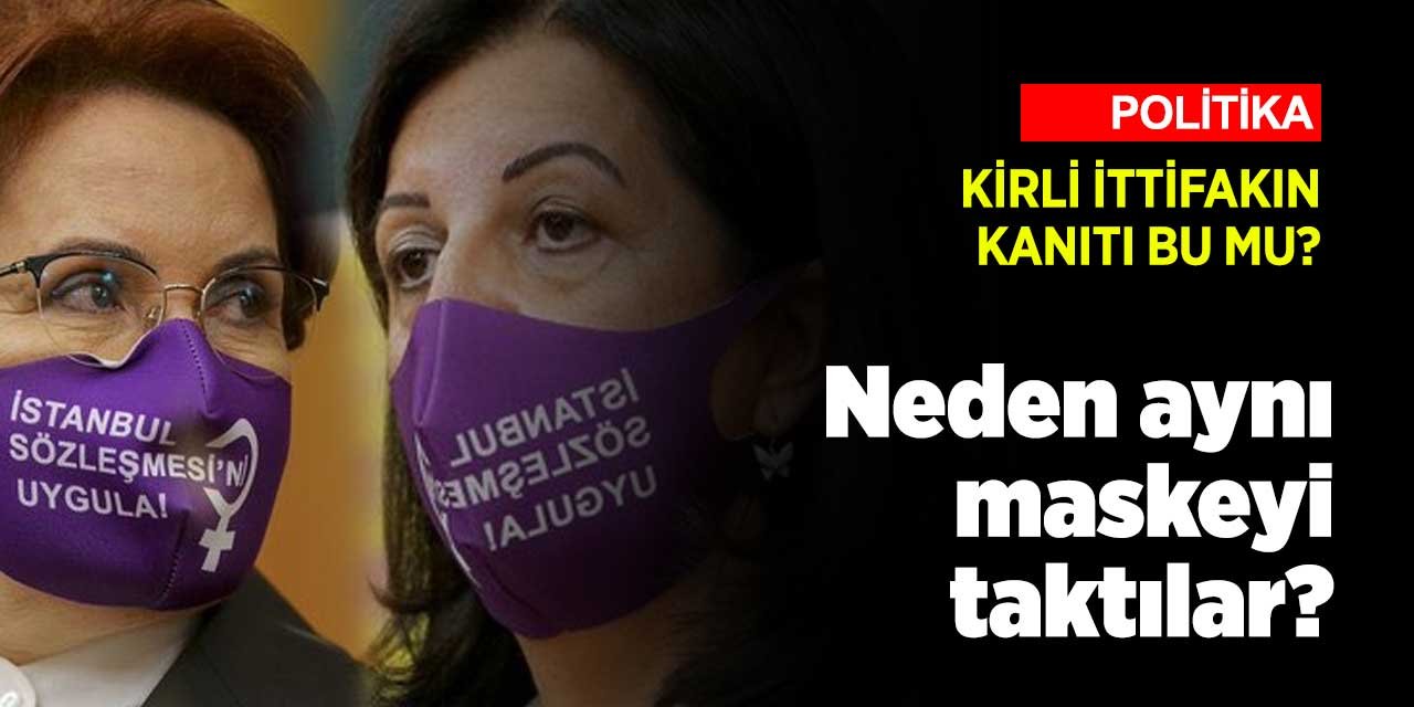Meral Akşener'le Pervin Buldan'ın taktığı aynı maske ne anlama geliyor?