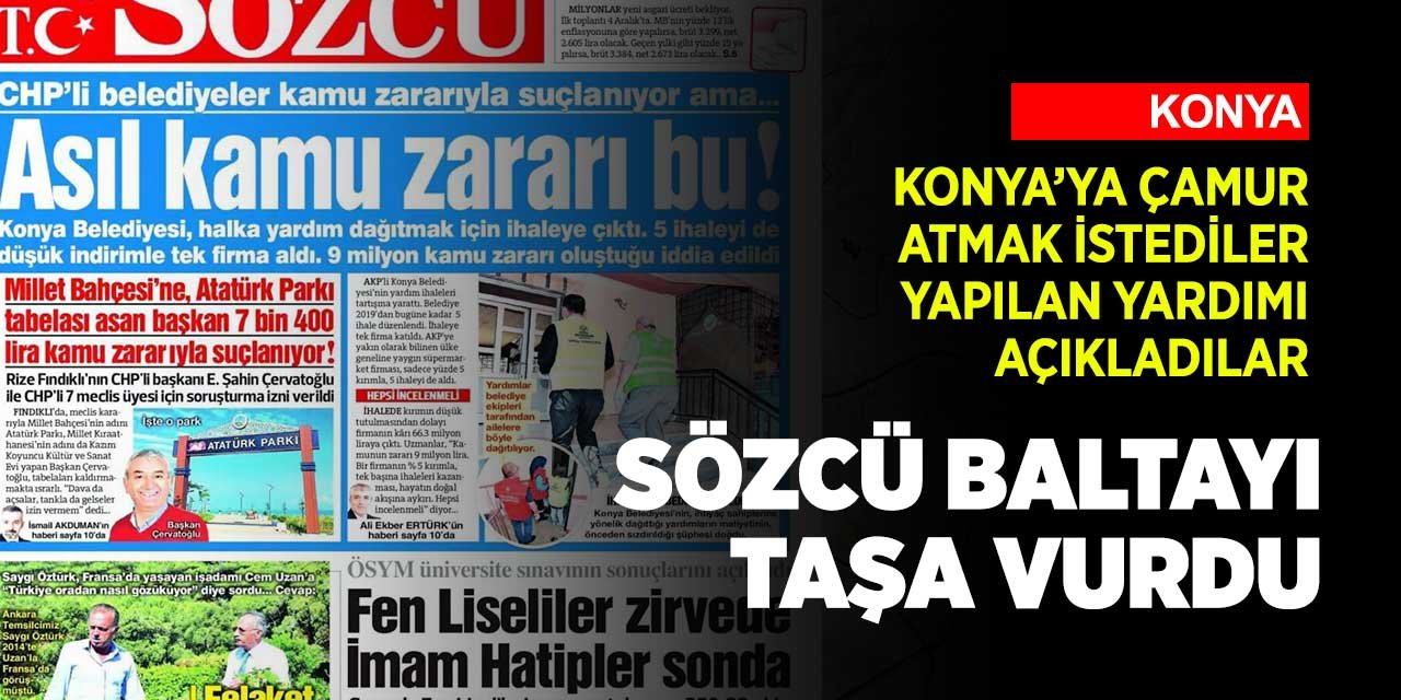 Bazı kesimlerin Konya düşmanlığı devam ediyor! Vatandaşa yapılan yardımı suç gibi gösterdiler