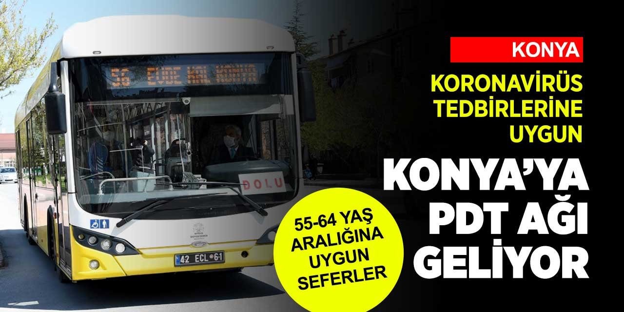 Konya Büyükşehir Belediyesi'nden ulaşımda bir koronavirüs tedbiri yeniliği daha! PDT başvuruları başlıyor