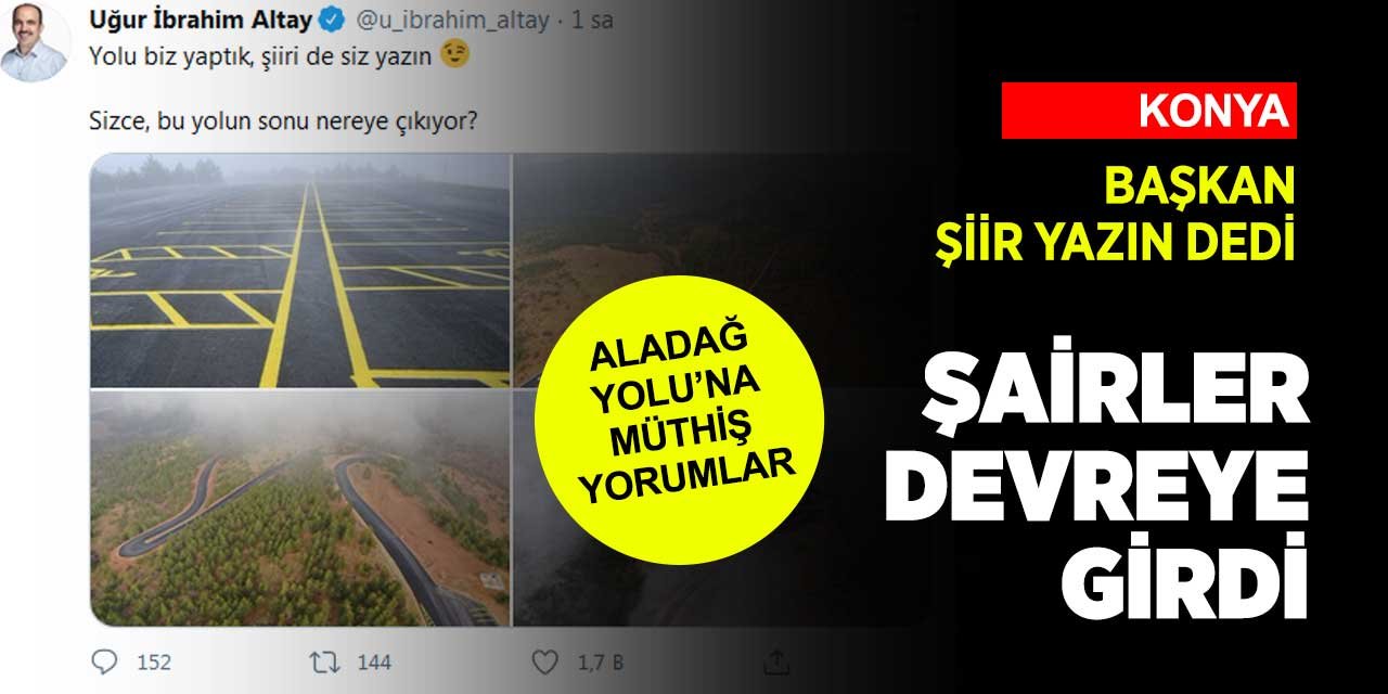 Başkan Altay'ın paylaşımına şiir yazdılar