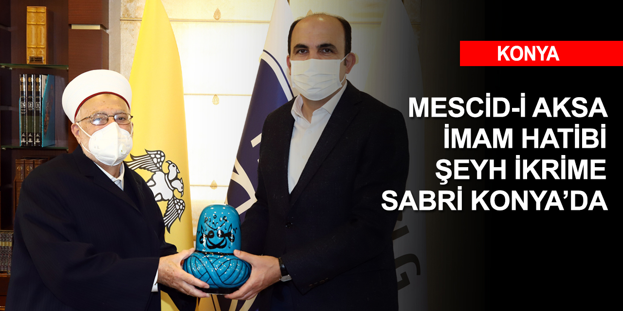 Mescid-i Aksa İmam Hatibi Şeyh İkrime Sabri Başkan Altay'ı ziyaret etti
