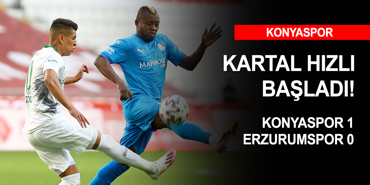 Konyaspor ilk yarıyı önde kapattı