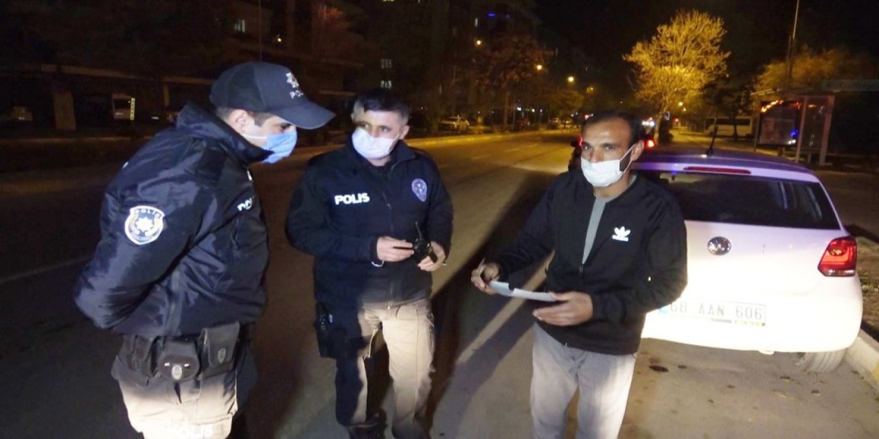 Hastaneden dönen vatandaş kısıtlamada yolda kaldı! Evine polis bıraktı