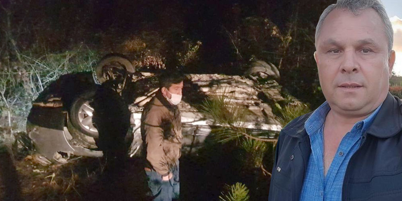 Şarampole uçan otomobil takla attı! 1 ölü 1 ağır yaralı