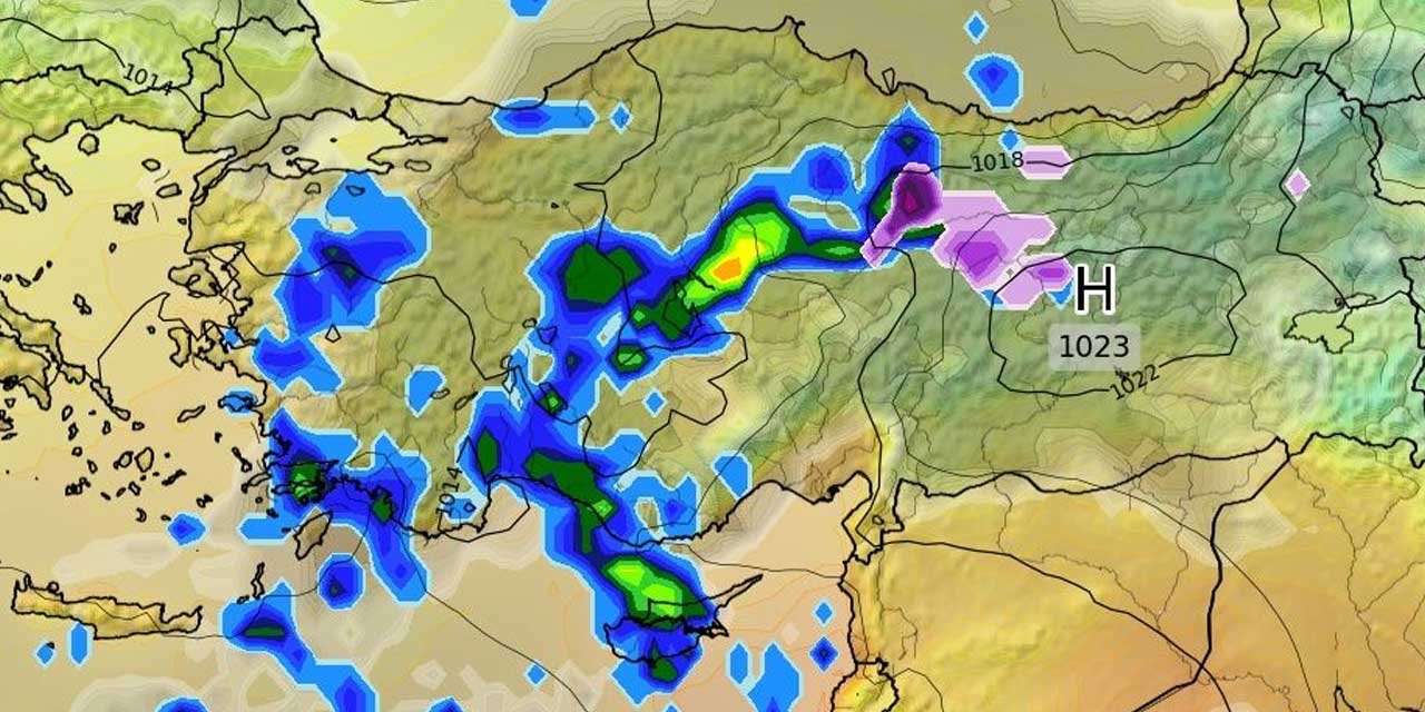 Yağmur yüklü bulutlar Konya'ya doğru hareketine devam ediyor! Saat 12'den sonrasına dikkat