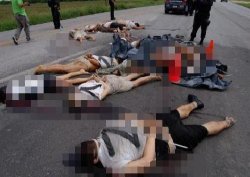 15 kişiyi öldürüp otoyola attılar