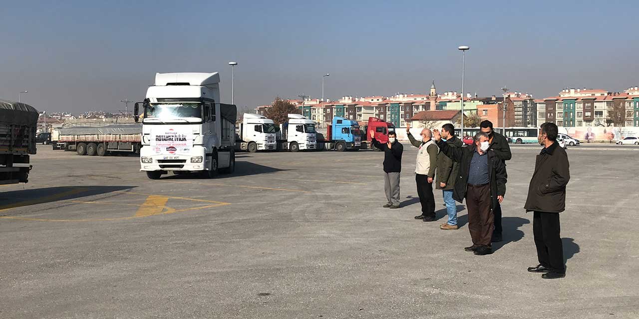 Konya İHH'dan Suriye'ye 28 tır yardım