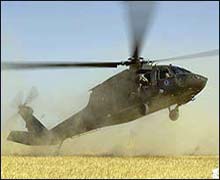 Yunanistan'da askeri helikopter düştü