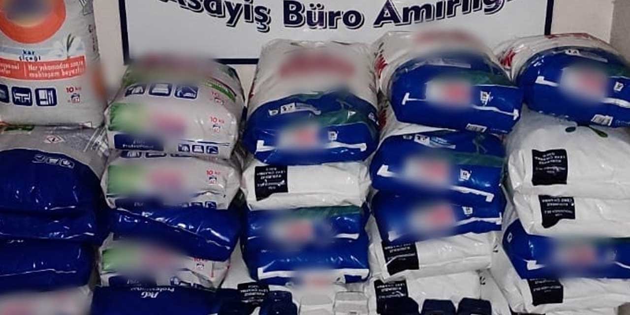 Konya'da kısıtlama gününde deterjan operasyonu