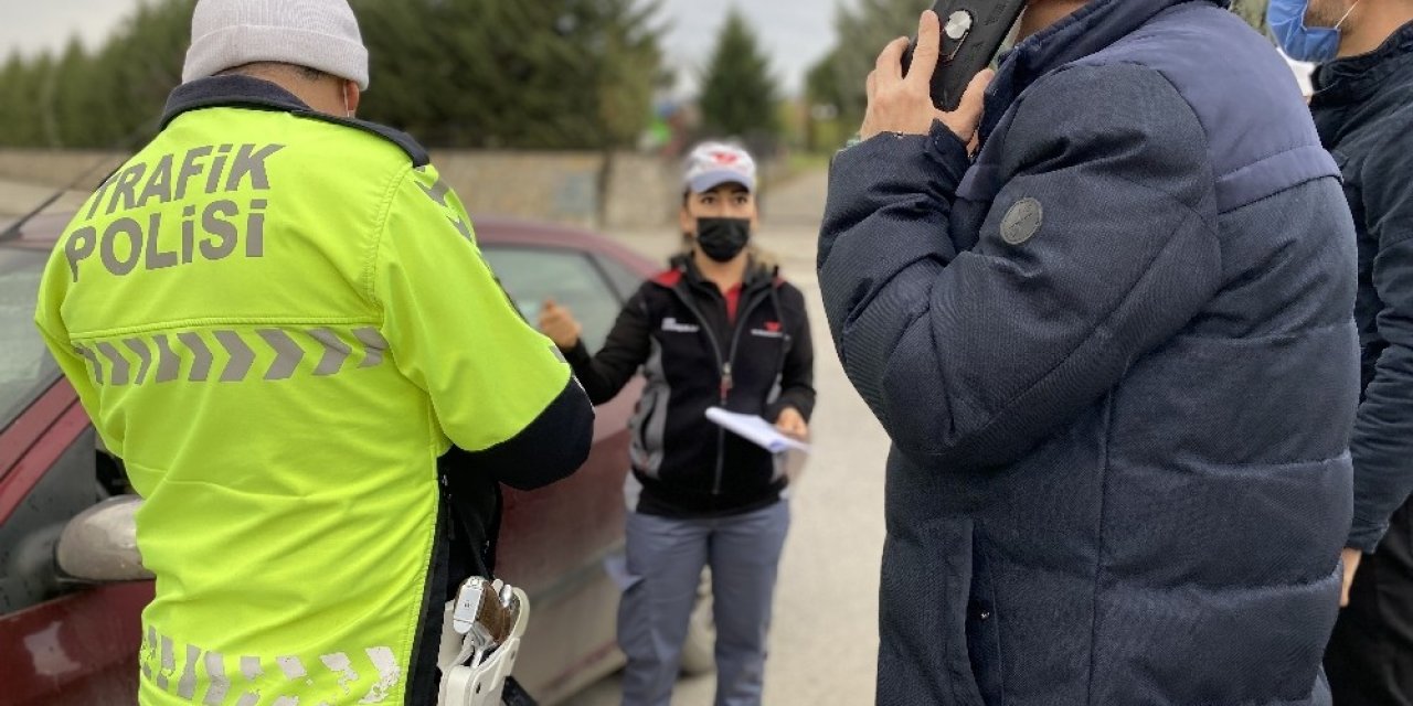 Kısıtlamada markete araçla gidenlere ceza yağdı